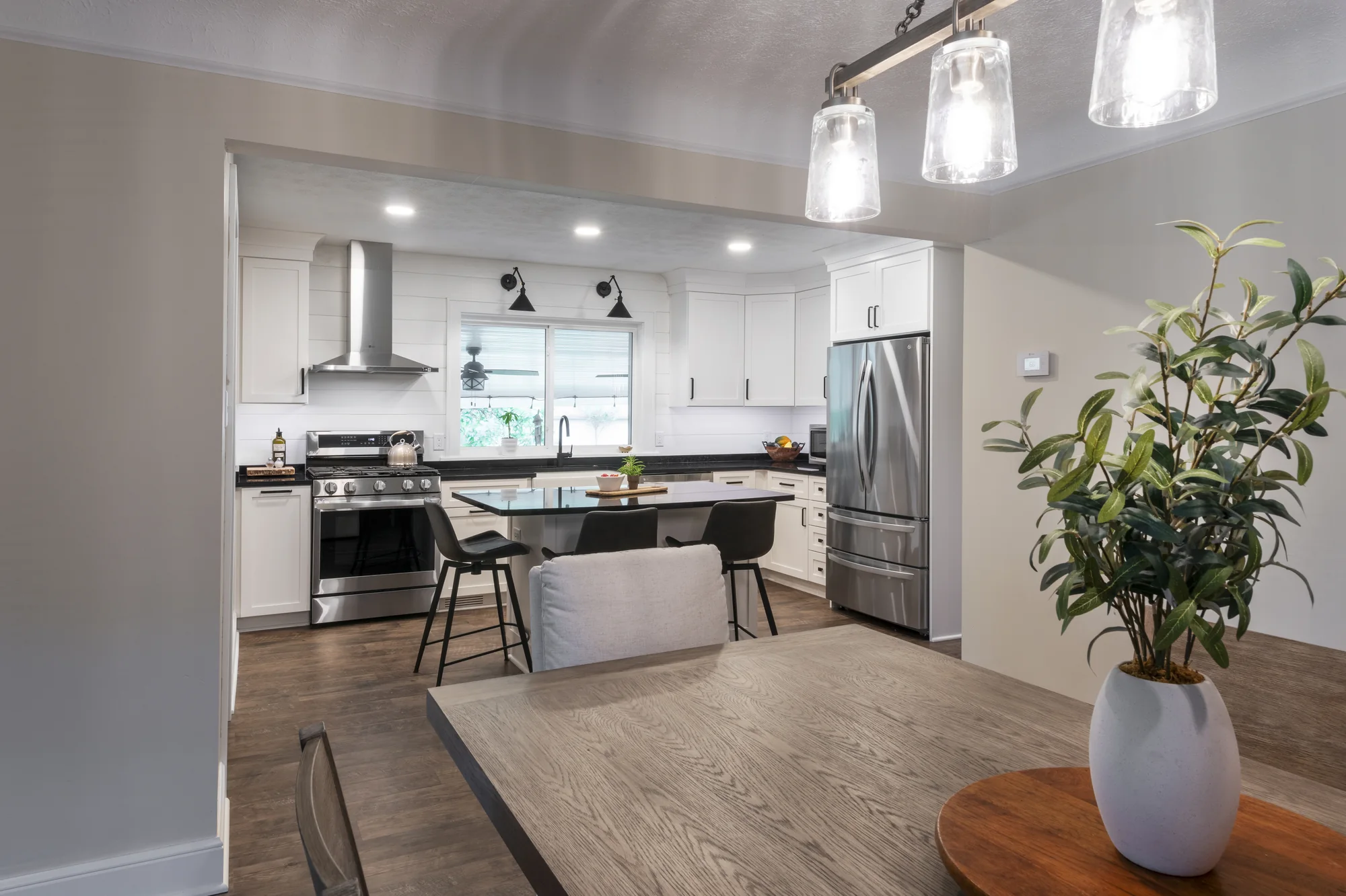 Kitchen viewed from the dining area